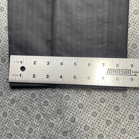 Hugo Boss Rossellini Cinemaus Mens Gray Striped Silk Wool Dress Pant 42L 34x33 - Picture 6 of 11